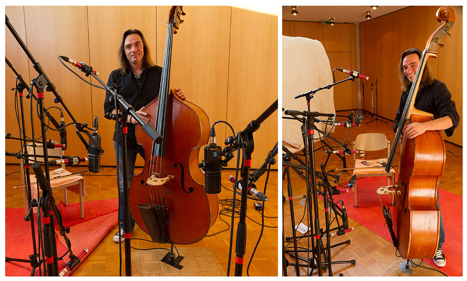 Acoustic bass mic positions