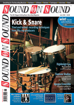 Kick & Snare: Advanced Recording Techniques (Sound On Sound magazine cover feature)
